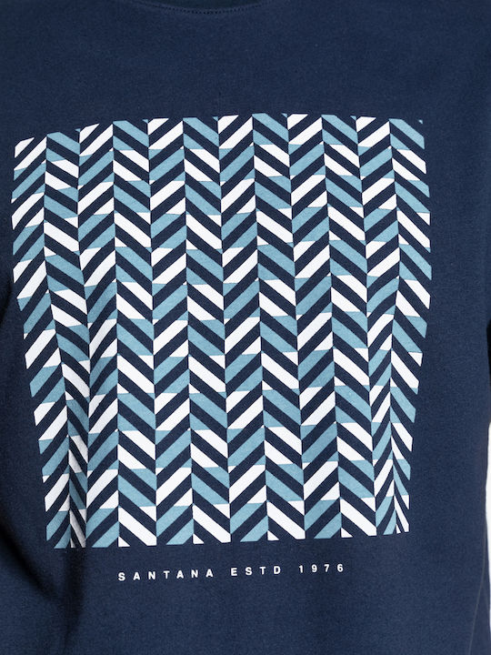 Τύπωμα Mosaic T-shirt Navy Μπλε
