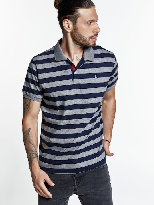 Jersey Polo Μπλούζα Κοντομάνικη Μπλε