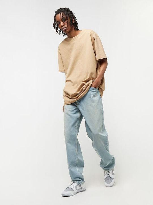 Trousers in Baggy Line Washed Vintage Blue