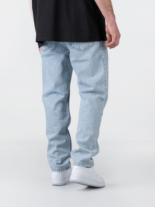 Hose in Weitem Schnitt Washed Blue