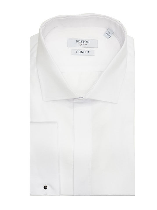 Langärmlig Hemd White