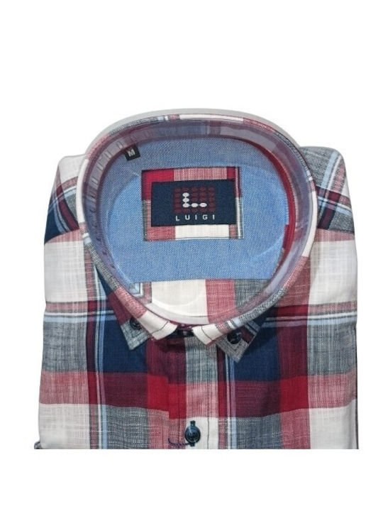 Long Sleeve Checked Multicolour Shirt