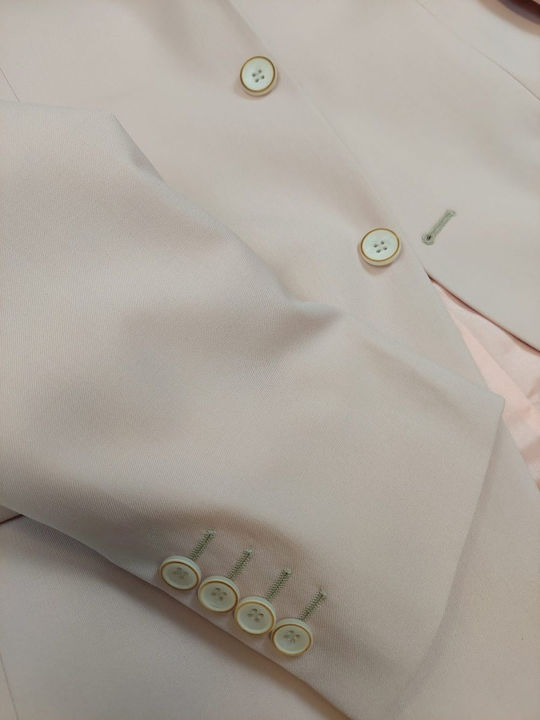 Мъжки Костюм Salmon/pink