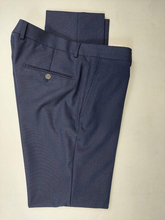 Costum Bărbați Cu vestă Blue
