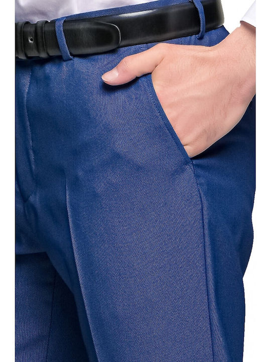 Herrenanzug mit Weste Bräutigamanzug mit Schlank Passform Blau