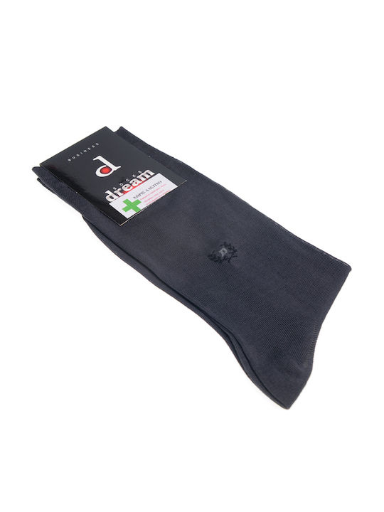 Dream Socks Herren Einfarbige Socken Black 1Pack