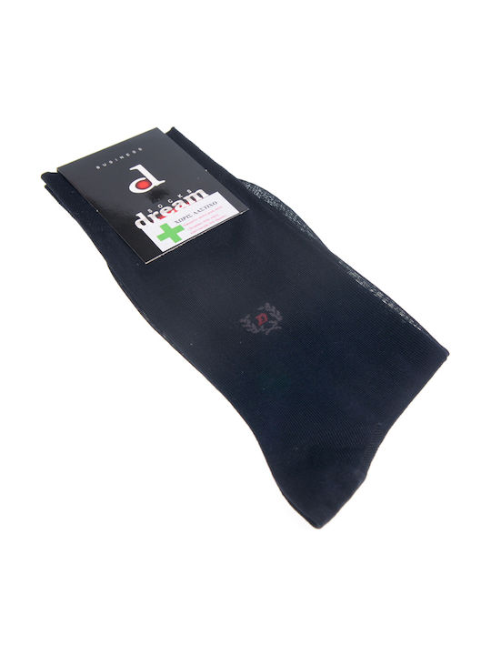 Dream Socks Herren Einfarbige Socken Black 1Pack