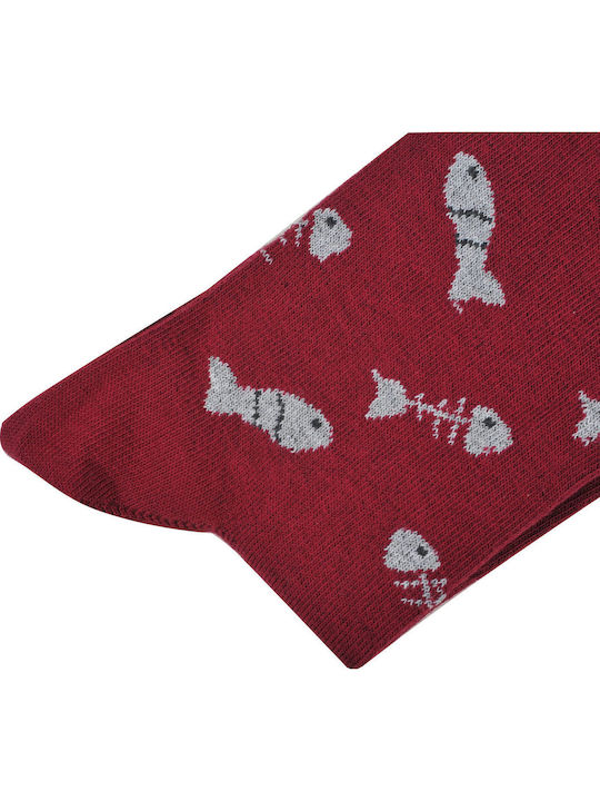 Dream Socks Ανδρικές Κάλτσες με Σχέδια Γκρι