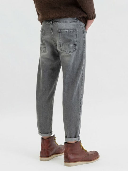 Ανδρικό Παντελόνι Τζιν Cropped Grey