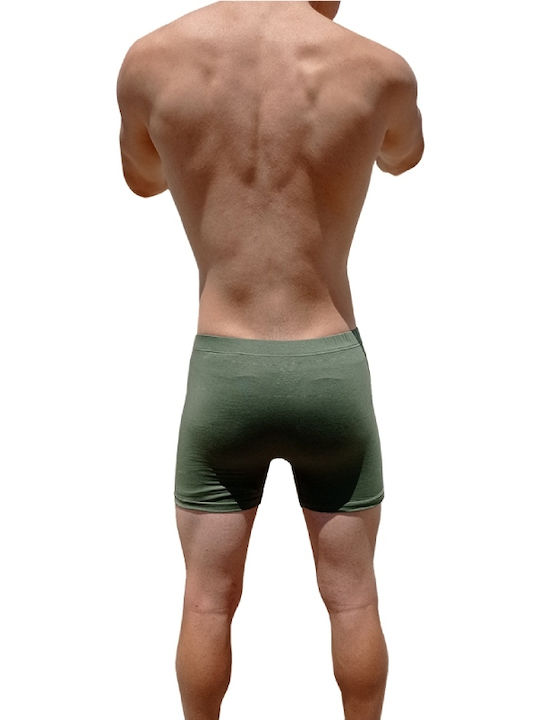 Herren Boxershorts Haki 1Packung