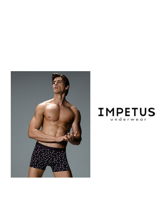 Men's Boxer Black with Patterns