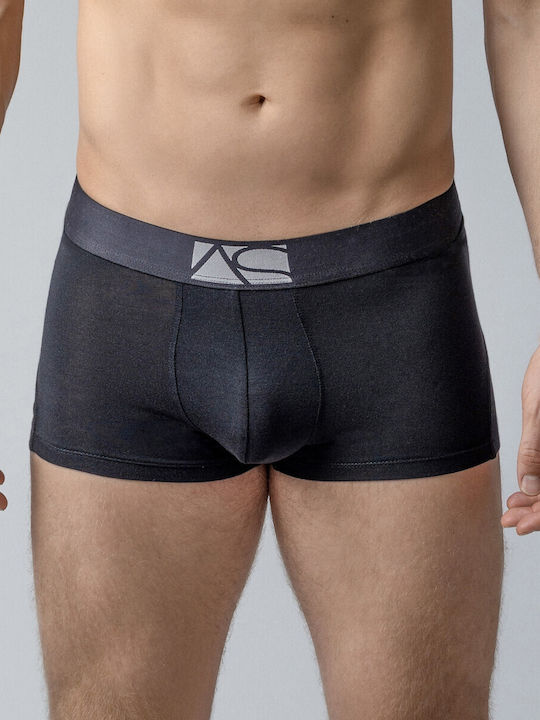 Herren Boxershorts Schwarz 1Packung