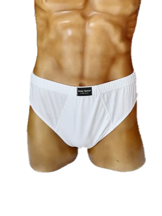 Slipuri pentru bărbați White 1Pachet