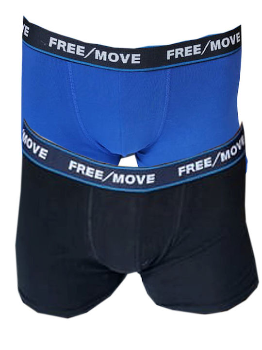 Men's Boxers Royal Blue-Black 2Pack
