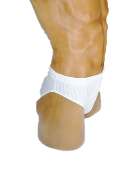 Slipuri pentru bărbați White 1Pachet