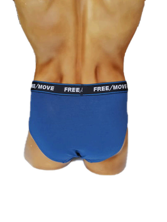 Herren Slips Royal Blue and Black 2Packung