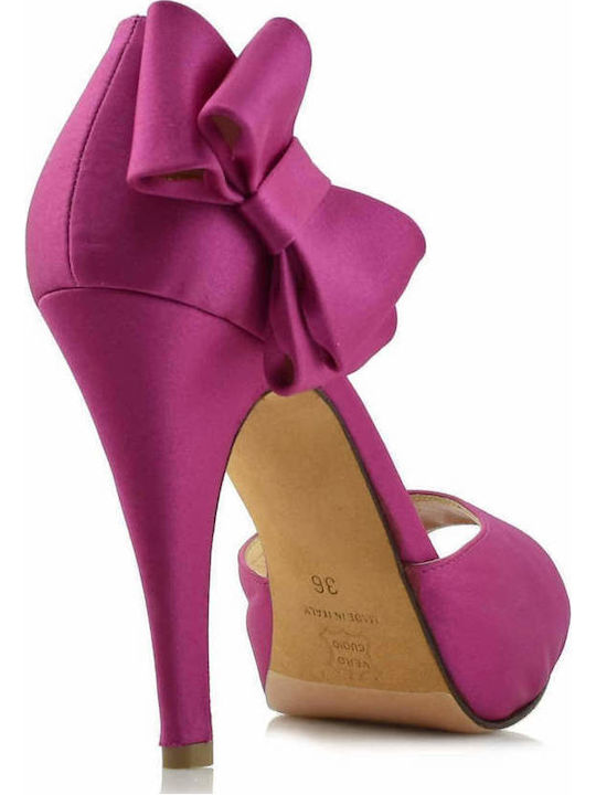 Pumps mit Stiletto-Absatz Fuchsie
