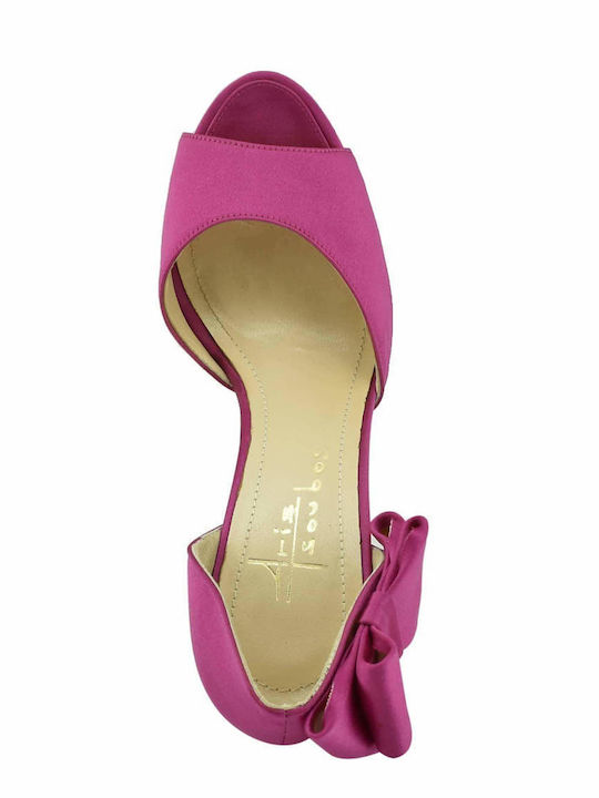 Pumps mit Stiletto-Absatz Fuchsie