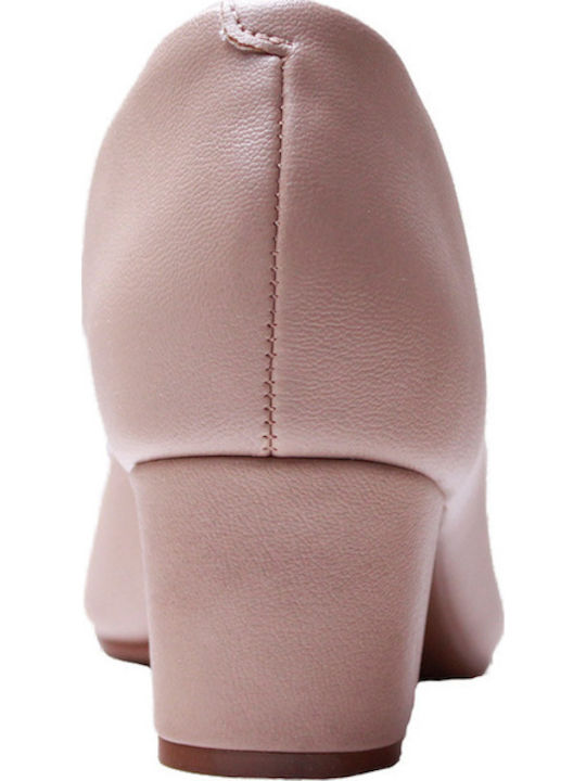 Peep Toe Γόβες Μπεζ