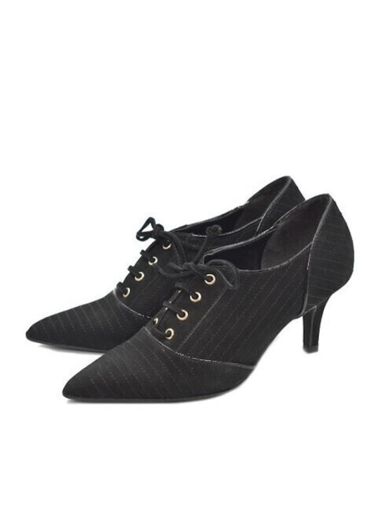 Leder Pumps Schwarz