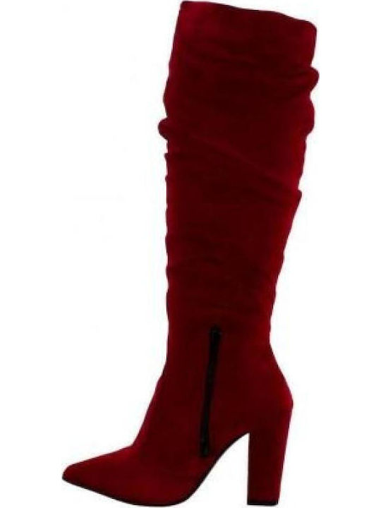 Damenstiefel Burgundisch