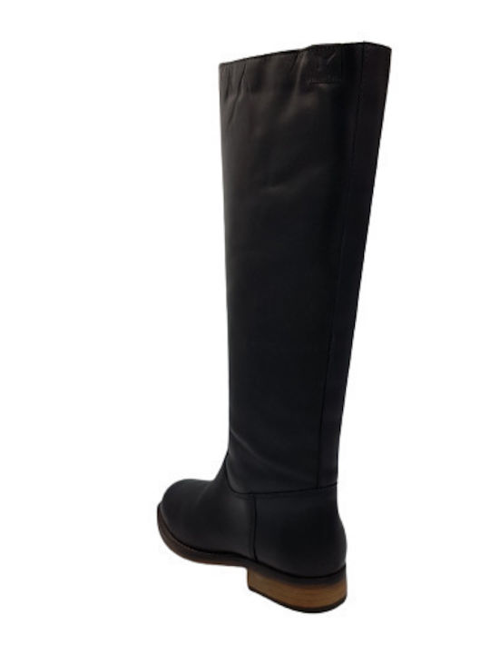 Leather Riding Boots Black