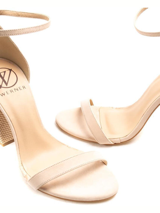 Leder Sandalen Beige