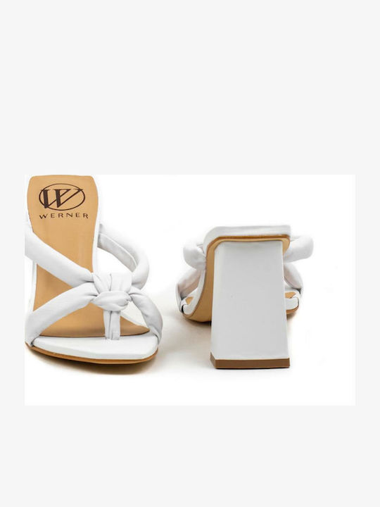 Leder Sandalen Weiß