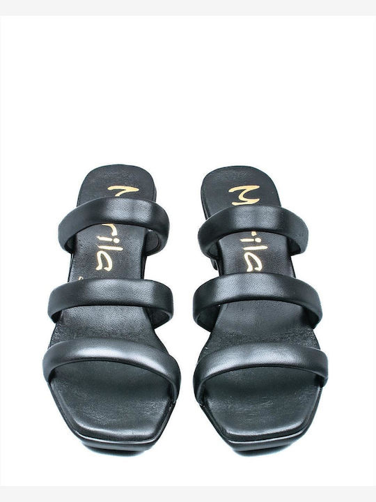 Leather Sandals Black