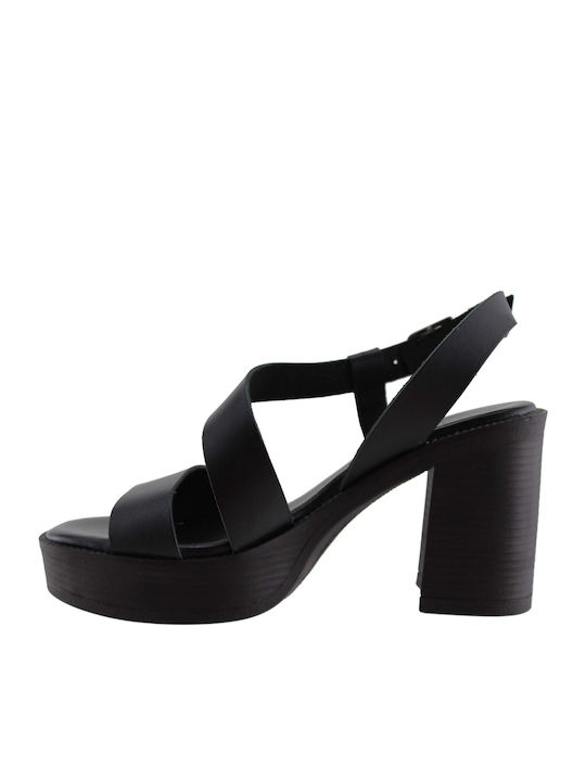 Leather Sandals Black