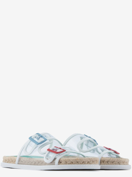 Leder Flache Sandalen für Damen