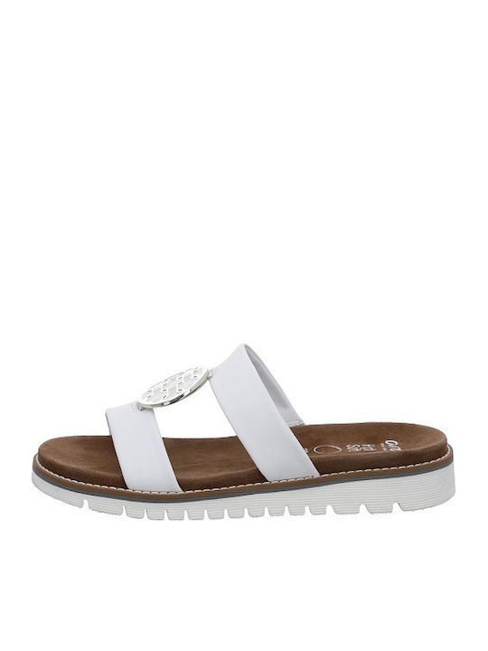 Flache Sandalen für Damen Anatomisch in Weiß Farbe