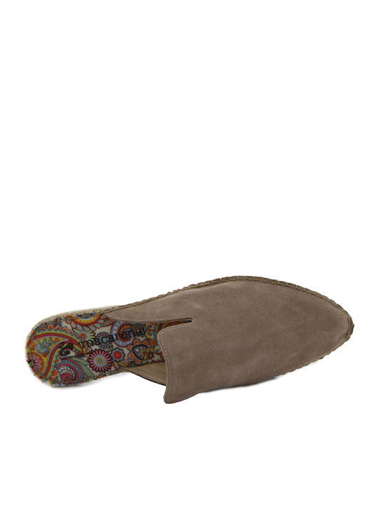 Macarena Suede Mules Beige IRIS84