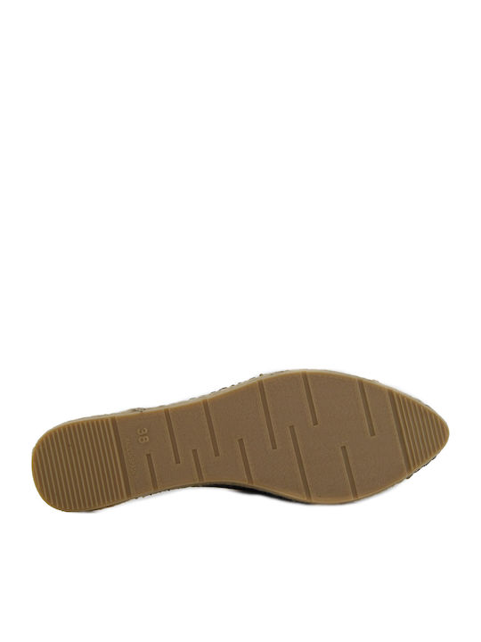 Flach Leder Mules in Schwarz Farbe
