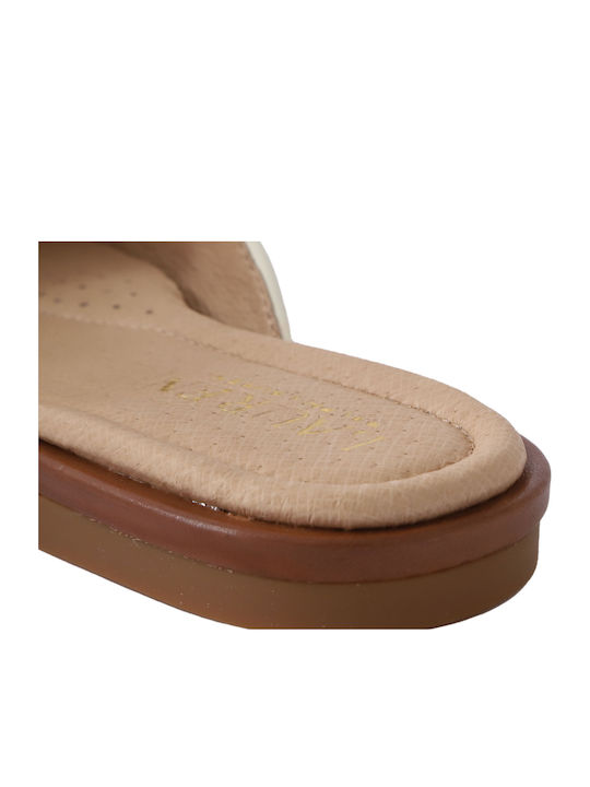 Lauren Alliana Ii Flat Mules in Tabac Brown Color