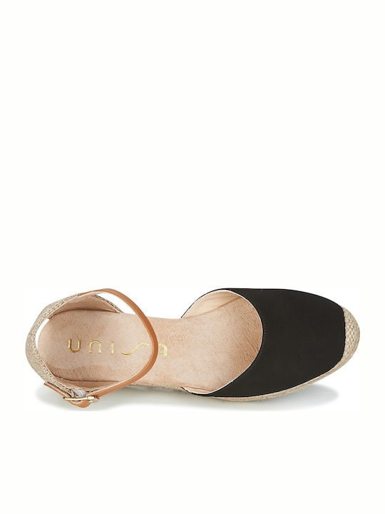 Women's Fabric Platform Espadrilles Black