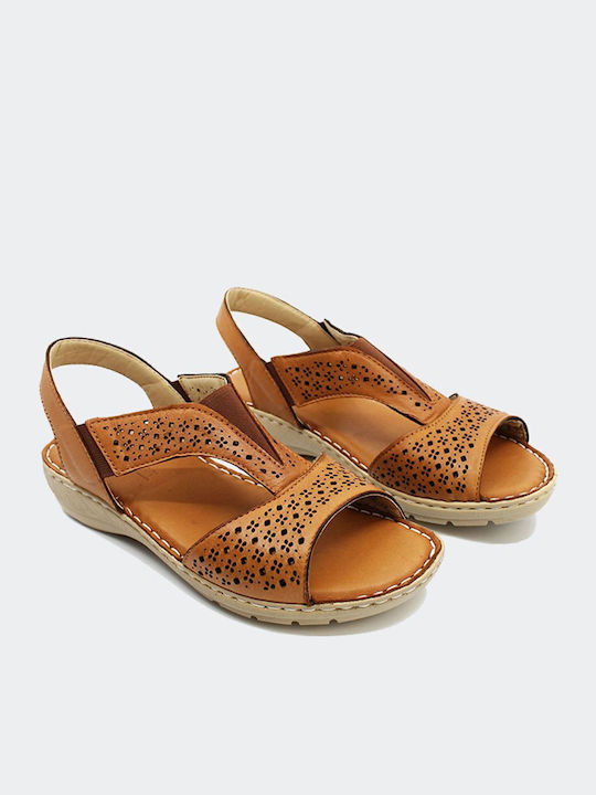 Sandalen Anatomische Damenplattformen Tabac Braun