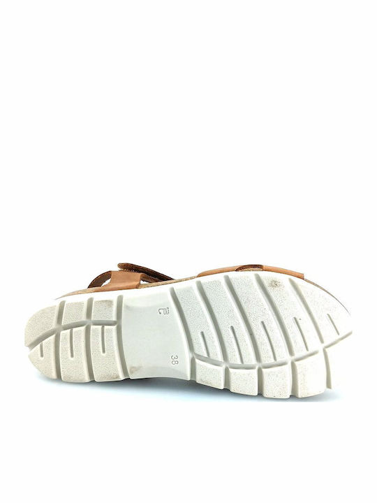 Damenplattformen Tabac Braun