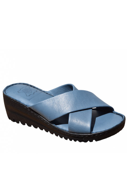 Damenplattformen Blau