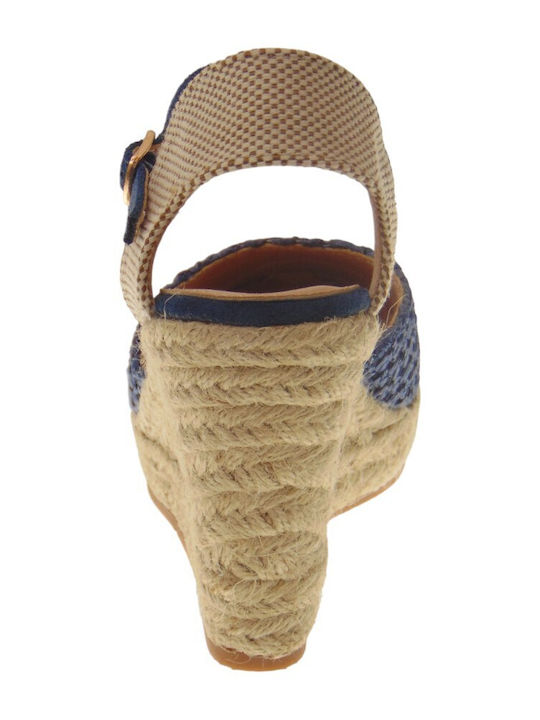 Women's Platform Espadrilles Blue