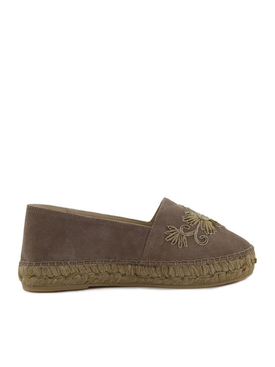 Elisa Women's Suede Espadrilles Beige