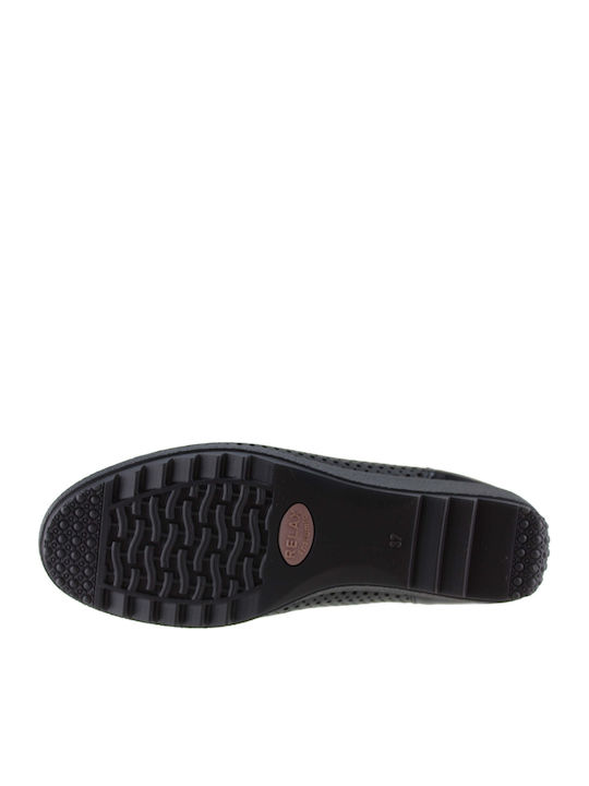 Women's Leather Oxford Shoes Black