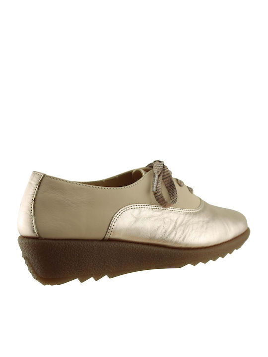 Women's Leather Oxford Shoes Brown