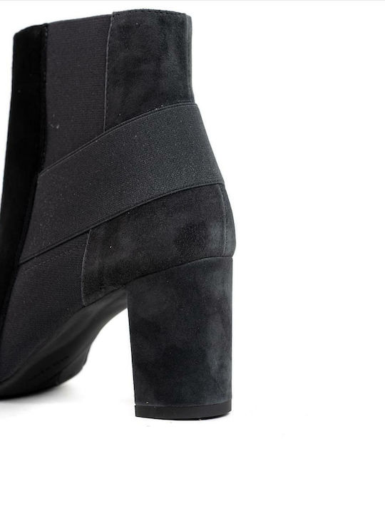 Wildleder Stiefeletten Damen Schwarz