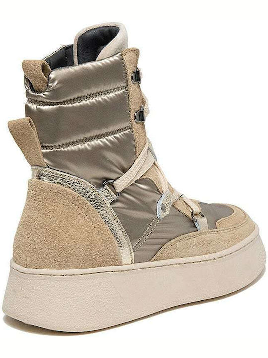 Janet & Janet Boots Beige