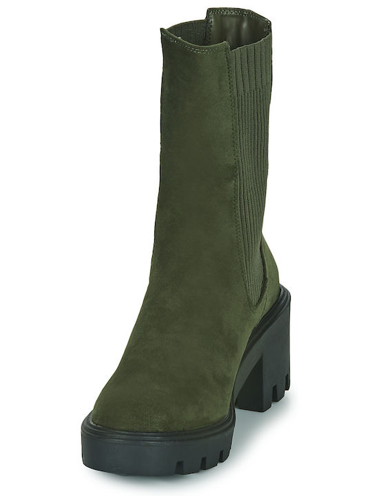 Amande Damen Stiefeletten Khaki
