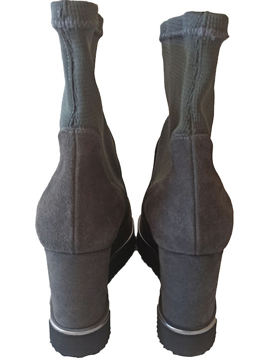 Stiefeletten Damen Gray