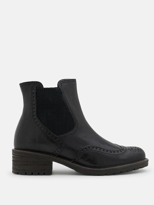 Ghete dama de piele Negru