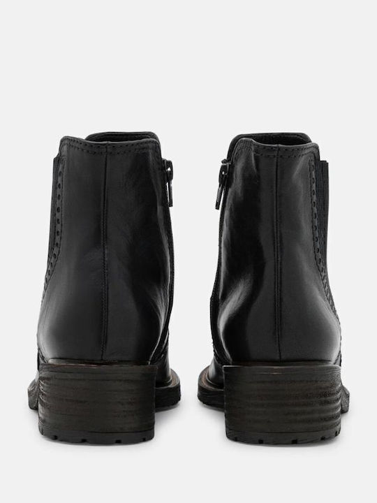 Ghete dama de piele Negru