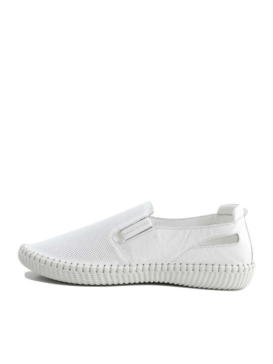 Women's Slip-On Leather White